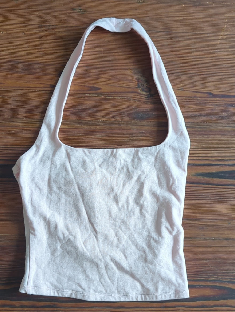 Garage - Light Pink Halter Crop Top - Picture 1 of 2